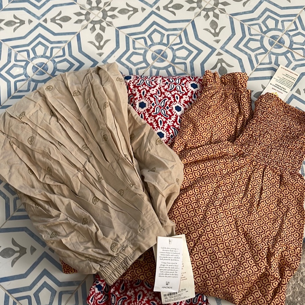 NWT pants from India organic cotton - get 3 for the price of 1
